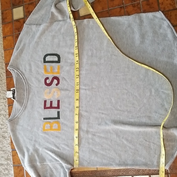 "BLESSED" sweater NWT - Picture 3 of 6